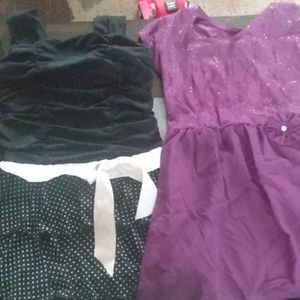 6 girl dresses and 3 skirts